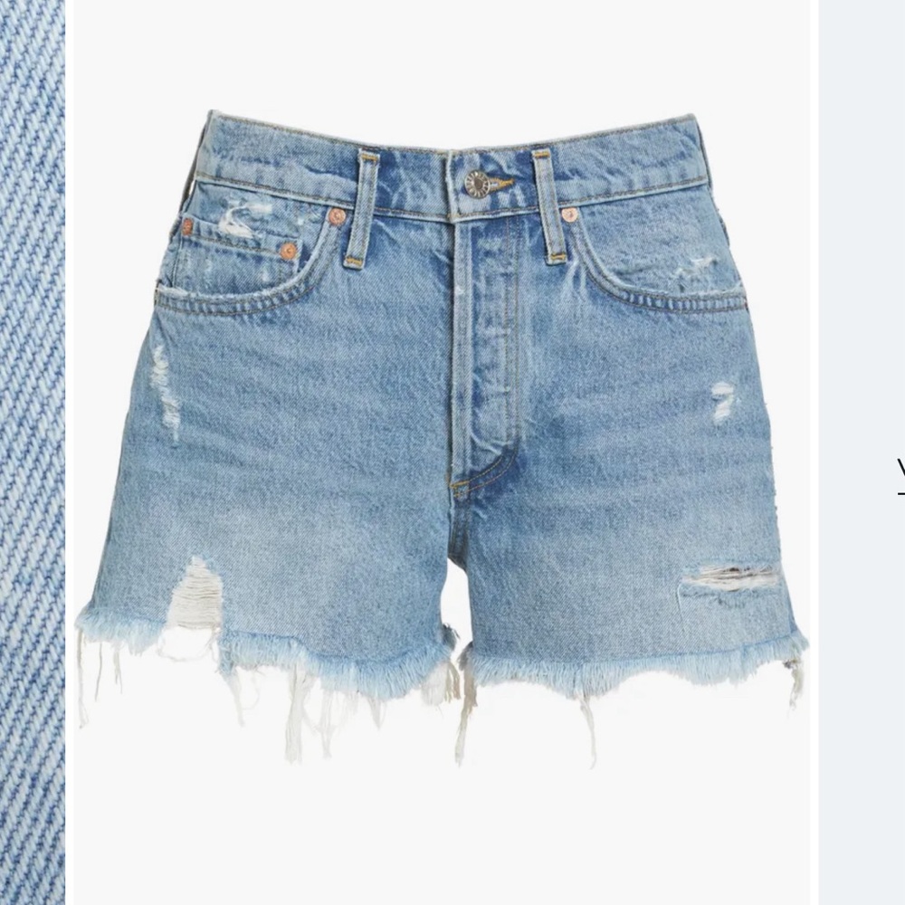 Agolde Parker cut off Jean shorts size 27